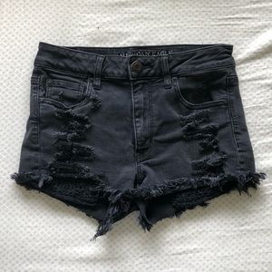 American Eagle Black Jean Shorts